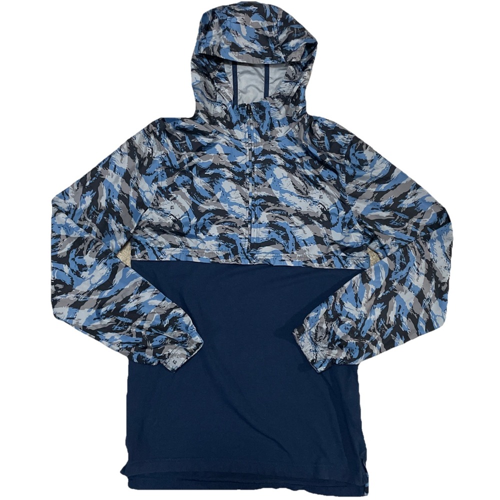 Under Armour Jacket Mens Small Wind Anorak Camouflage Hooded Performance Stretch - Picture 1 of 8